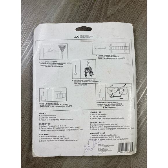 Storehouse Storage Hook Value Pack Zinc Plated & Vinyl‎ Coated - Picture 6 of 7